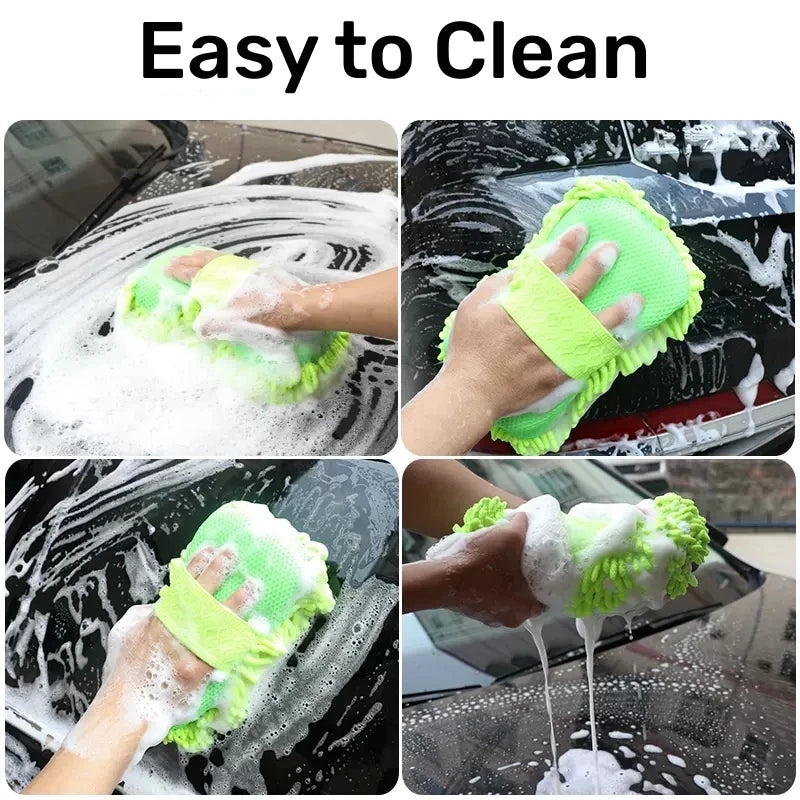 Microfiber Car Wash Sponge for Auto Detailing & Cleaning