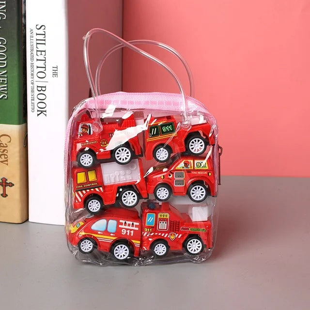 Mini Pull Back Cars – 6-Piece Diecast Toy Car Set