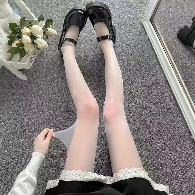 Women’s Tights – Black & White High Waist Style