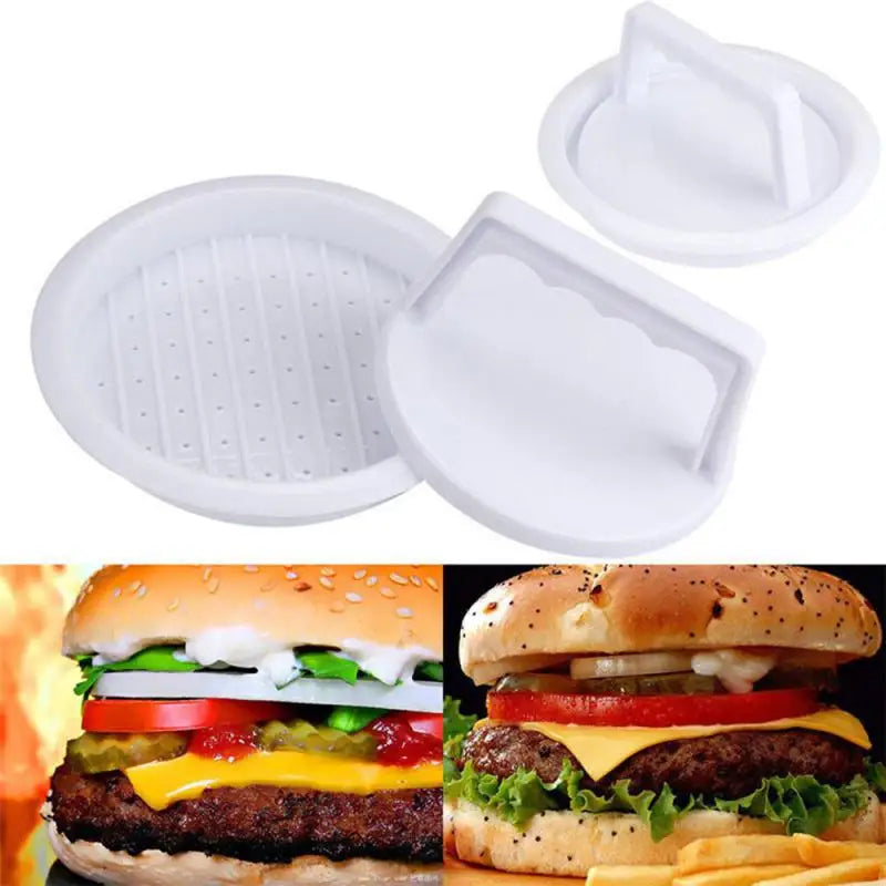 Hamburger Press Stuffed Burger Patty Maker Plastic Meat Grill Tool