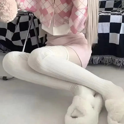 Women’s Thigh High Socks – Warm Knitted Boot Style