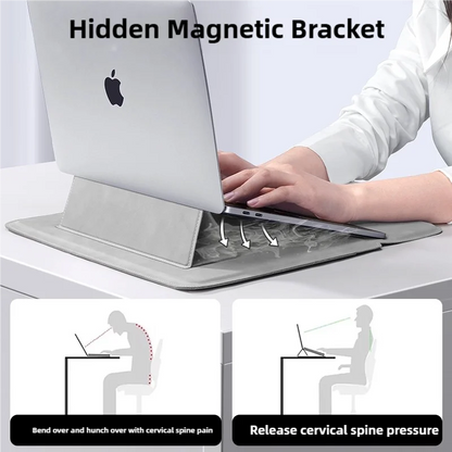 Laptop Sleeve Case Water Resistant PU Cover for 11–16 Inch Laptops