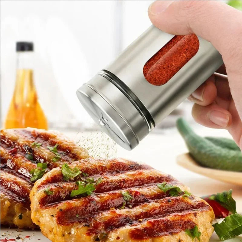 Spice Shaker | Stainless Steel Salt & Pepper Jar