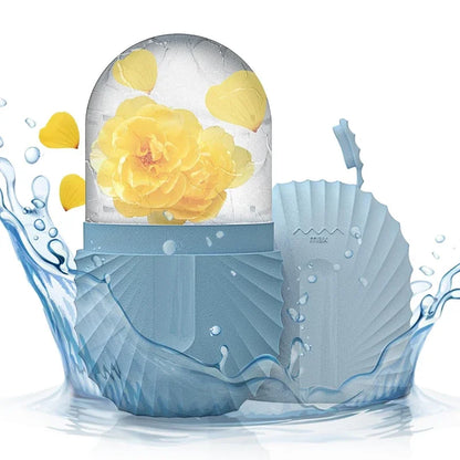 Ice Face Roller Silicone Facial Ice Mold for Cooling Massage