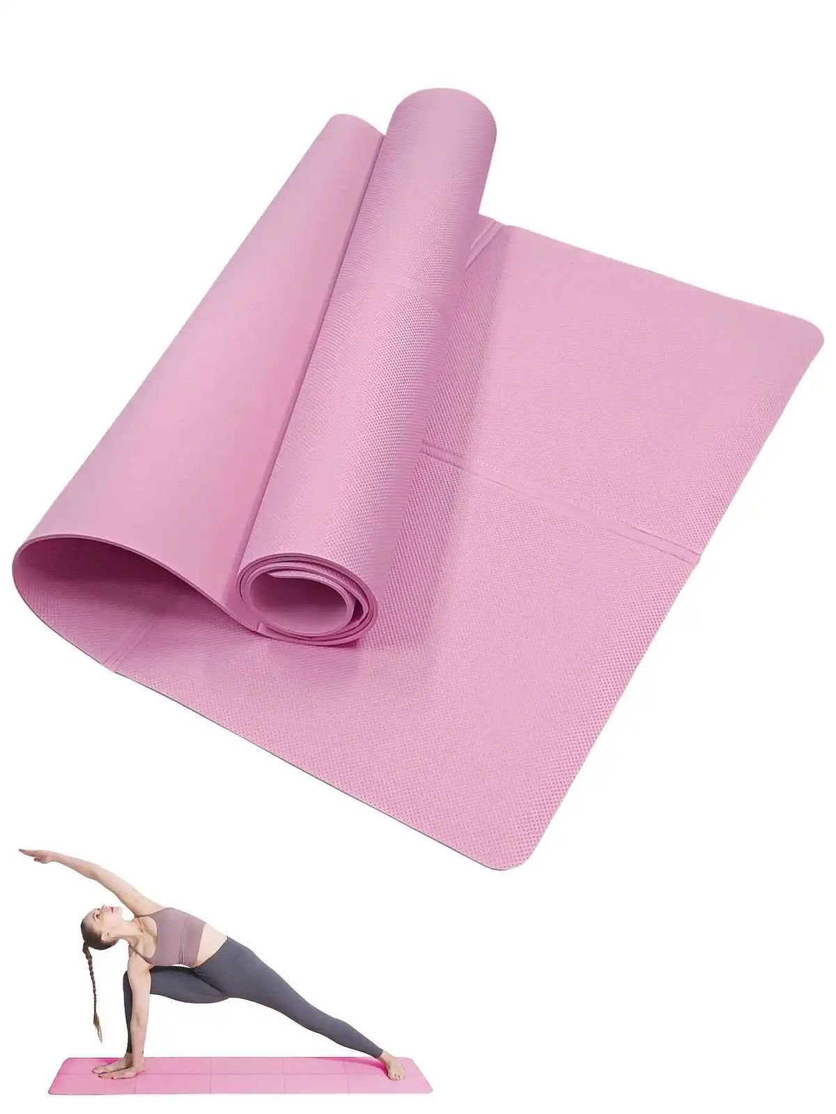 Non Slip Yoga Mat for Pilates, Fitness & Home Workouts