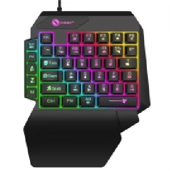 Mini Gaming Keyboard 35-Key USB Wired Backlit Keyboard for PC