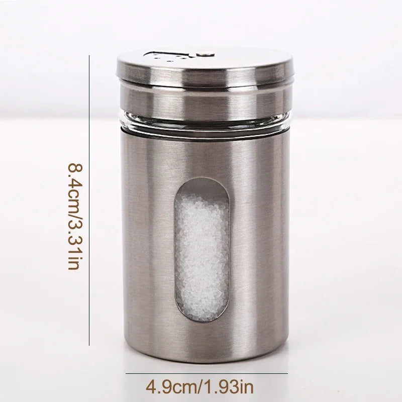Spice Shaker | Stainless Steel Salt & Pepper Jar