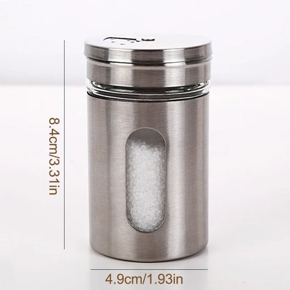 Spice Shaker | Stainless Steel Salt & Pepper Jar