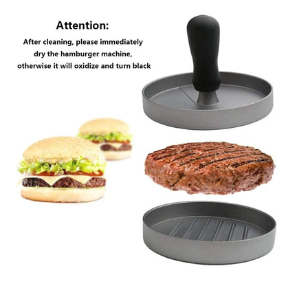 Burger Press Hamburger Patty Maker Aluminum Meat Tool for Kitchen