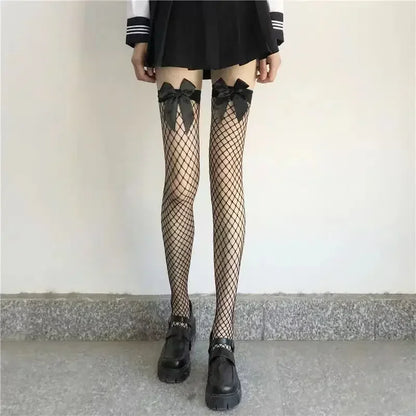 Thigh High Stockings – Red Edge Lace Fashion Hosiery