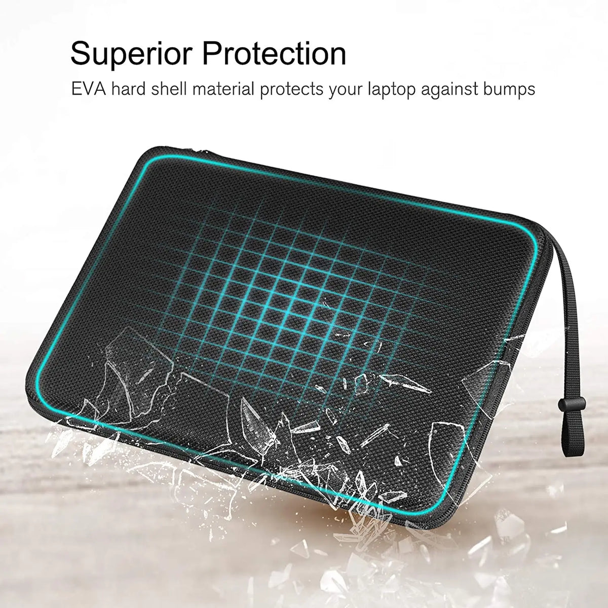 EVA Laptop Sleeve Bag – Protective Zipper Case for 13–15.6 Inch