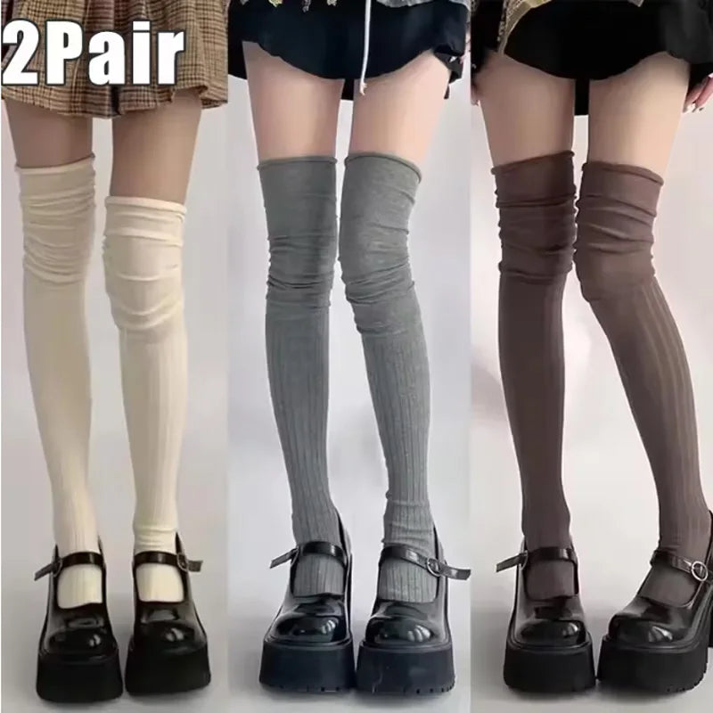 Women’s Thigh High Socks – Warm Knitted Boot Style