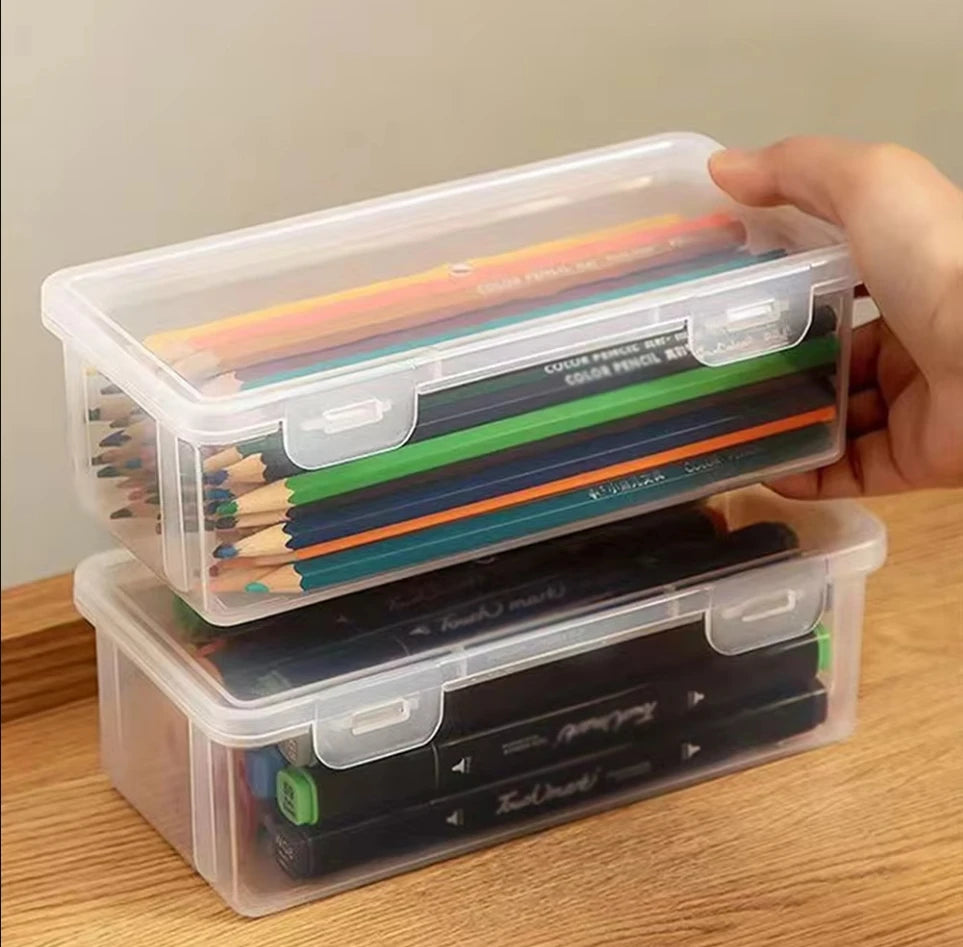 Transparent Pencil Case – Large Capacity School Supply Organizer