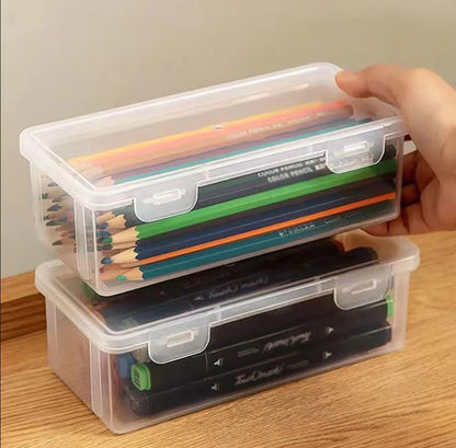 Transparent Pencil Case – Large Capacity School Supply Organizer