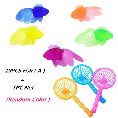 Goldfish Bath Toys 10-Piece Set – Kids Water Play Fish