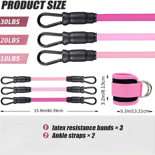 Ankle Straps for Resistance Bands – Glute & Leg Workout