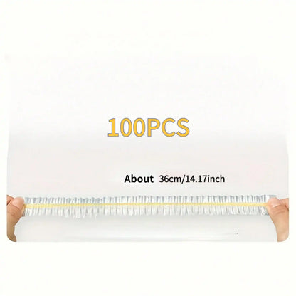 100PCS Plastic Food Covers Elastic Fresh Keeping Covers for Fruits