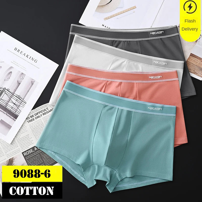 Men’s Cotton Boxer Shorts – Stretch Knit Underwear
