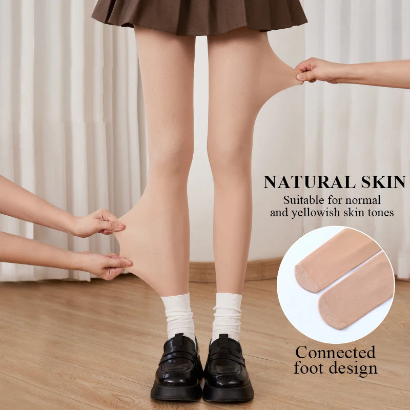 Women's Winter Fleece Tights – Warm Double-Layer Design