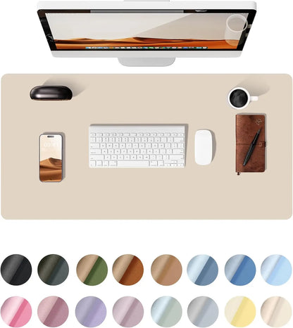 Large Desk Mat – PU Leather Mouse Pad & Desk Protector