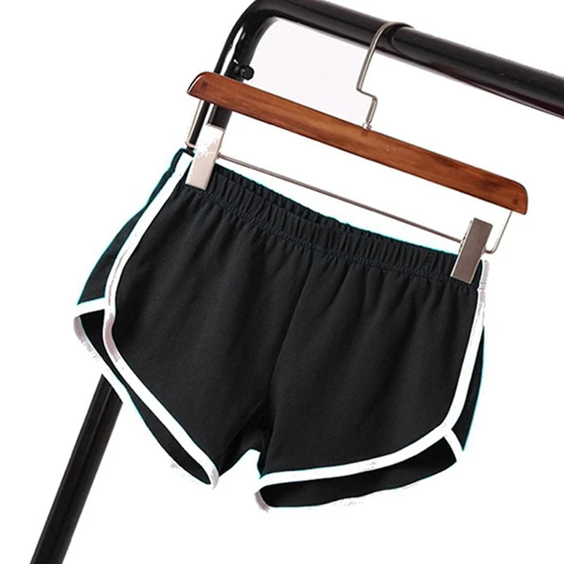 Women’s Sports Shorts – Candy Color Elastic Waist