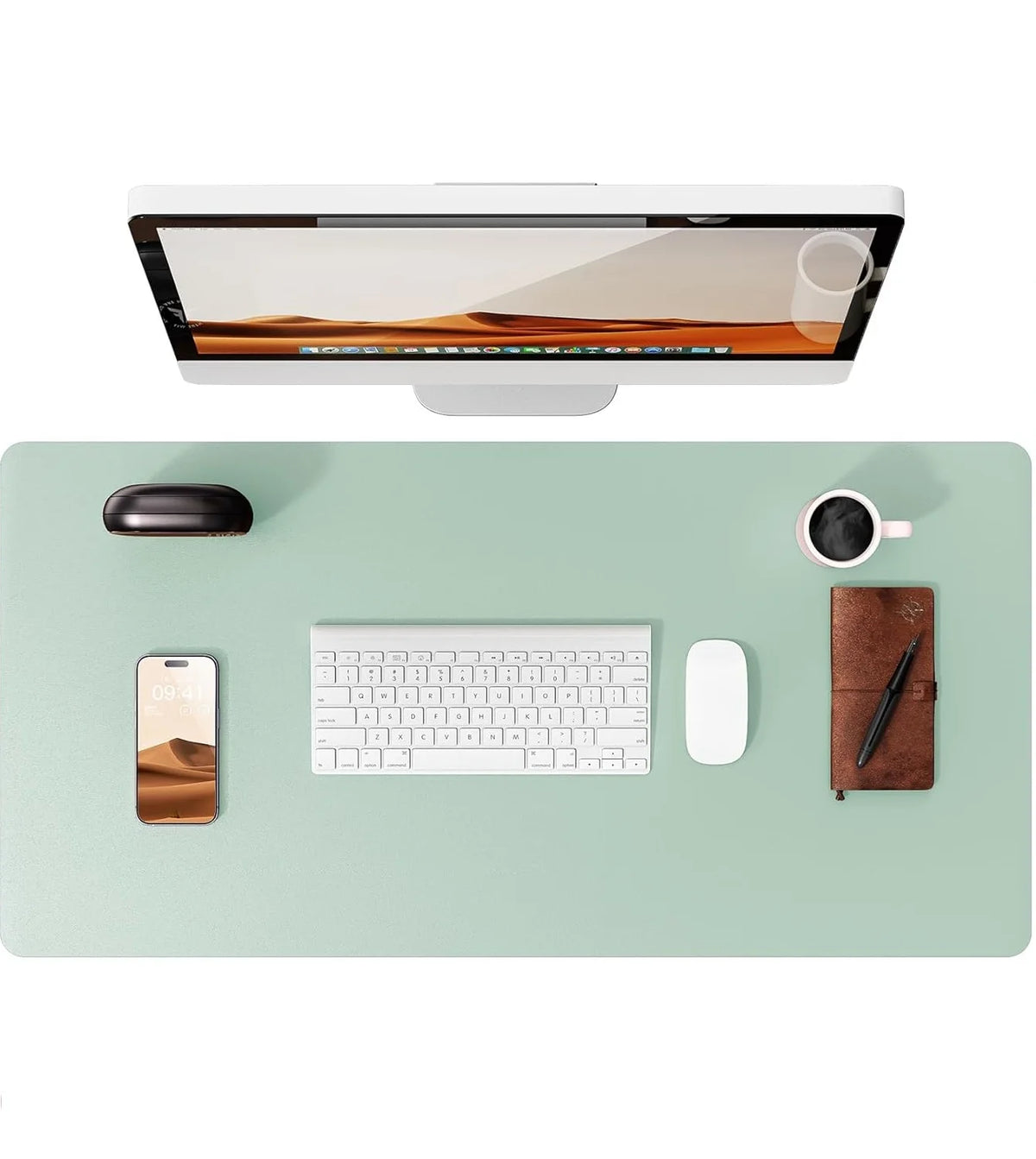 Large Desk Mat – PU Leather Mouse Pad & Desk Protector