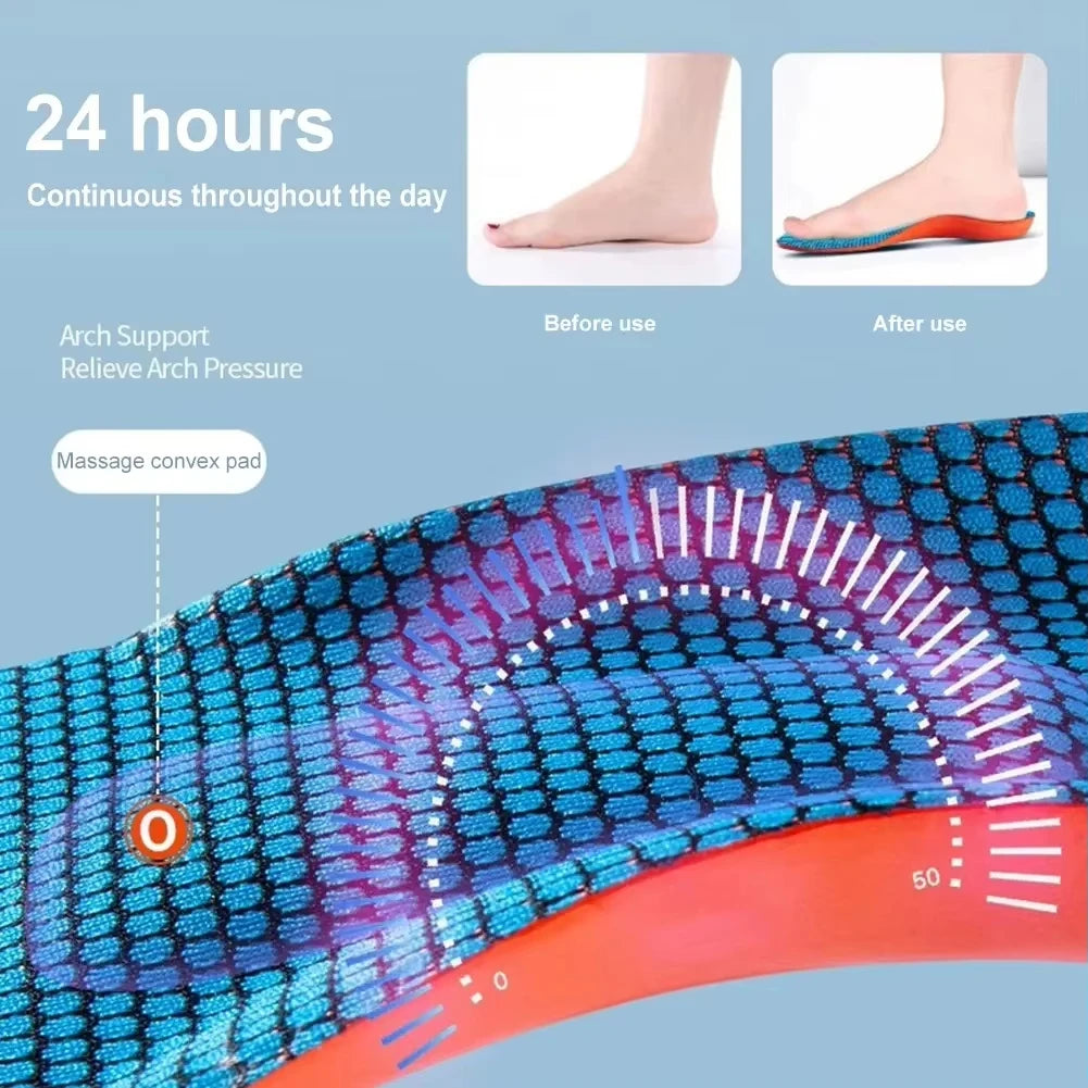 Sports Insoles EVA Shock Absorbing Arch Support Shoe Inserts