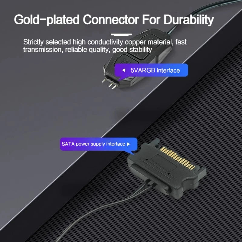 ARGB Controller 5V 3 Pin SATA Power RGB Hub