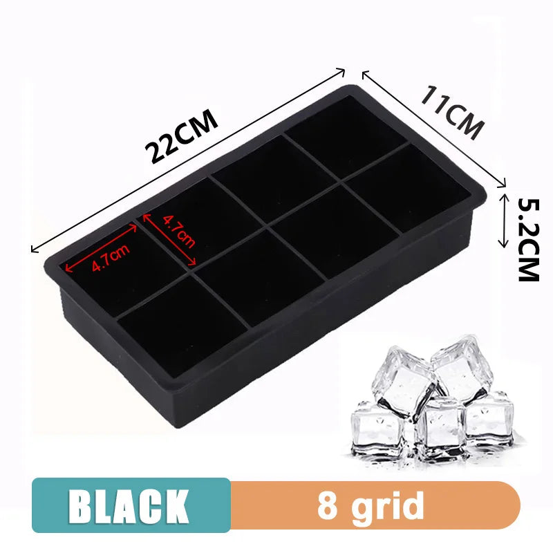 Large Silicone Ice Cube Tray Jumbo Square Ice Mold