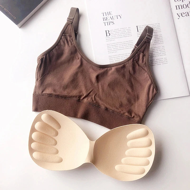 Cotton Bandeau Bra – Wireless Tube Top for Women
