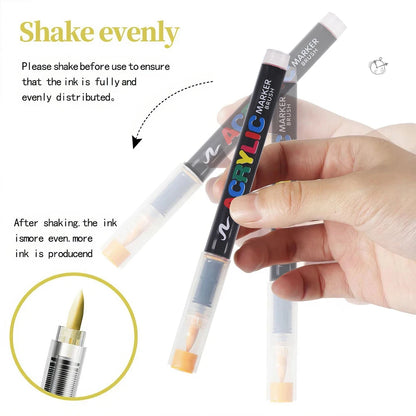 Acrylic Paint Markers – Brush Tip Pens for Wood, Rock & Canvas