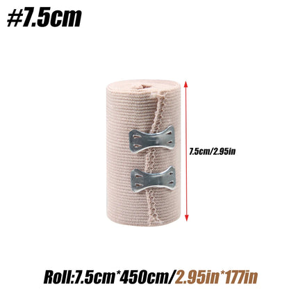 Elastic Bandage Wrap with Clips Compression Wrist Ankle Knee Support