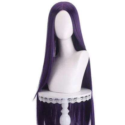 40Inch Long Straight Cosplay Wig Centre Parting Central Split Blond Pink Rose Red Purple Heat Resistant Synthetic Hair Wigs
