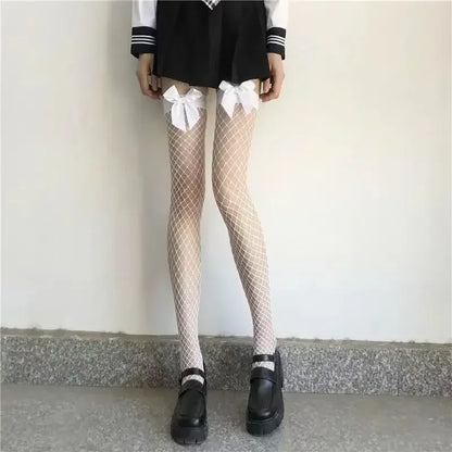 Thigh High Stockings – Red Edge Lace Fashion Hosiery