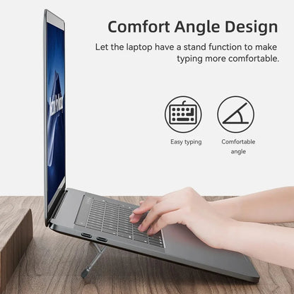 Foldable Laptop Stand Aluminum Riser for Desk