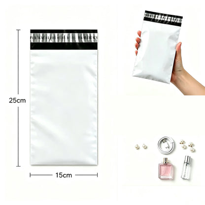 White Poly Mailer Bags – Self-Adhesive Shipping Envelopes 50 Pack