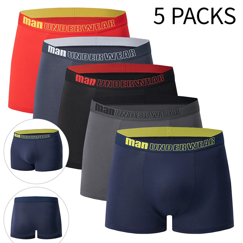 Men’s Boxer Shorts – Comfortable Stretch Elastic Waist Underwear