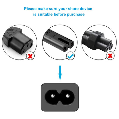 1.5M EU Power Cable 2pin IEC320 C7 Power Extension Cord For Dell Laptop Charger Canon Epson Printer Radio Speaker PS4 XBOX One S