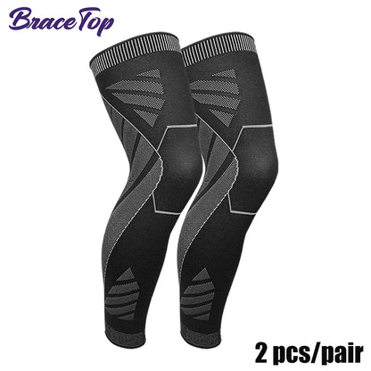 Full Leg Compression Sleeve with Knee Support for Sports & Training
