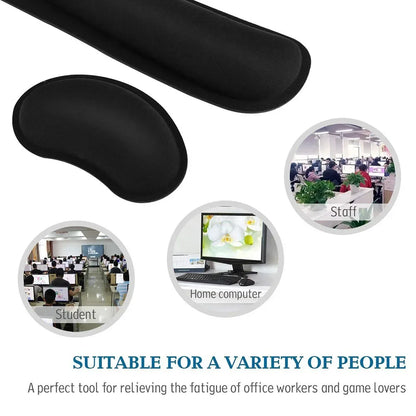 Memory Foam Mouse Pad – Wrist Rest for Computer & Laptop