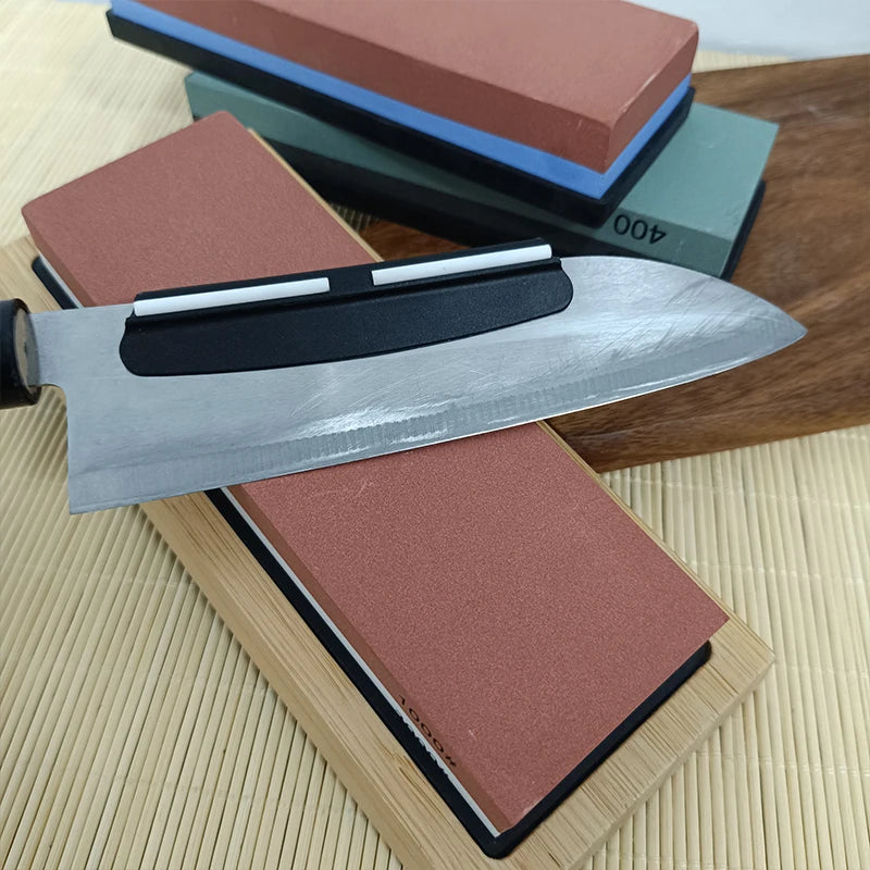 Knife Sharpening Stone Kit – 400/1000 & 3000/8000 Grit