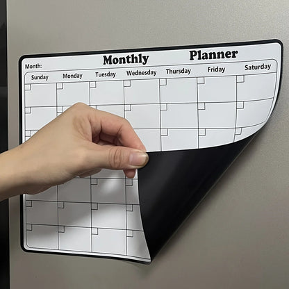 Magnetic Dry Erase Calendar Monthly Refrigerator Planner