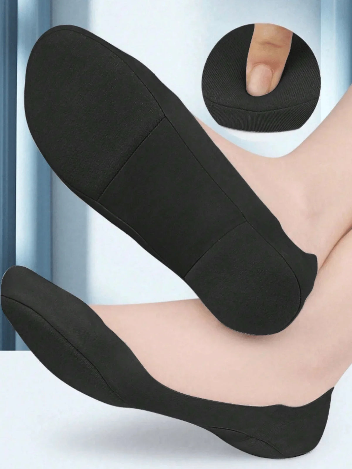 Women's Boat Socks Insoles – Invisible Non-Slip Shock-Absorbing Foot Pads