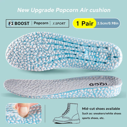 Shock Absorbing Insoles Sports Arch Support Breathable Shoe Inserts