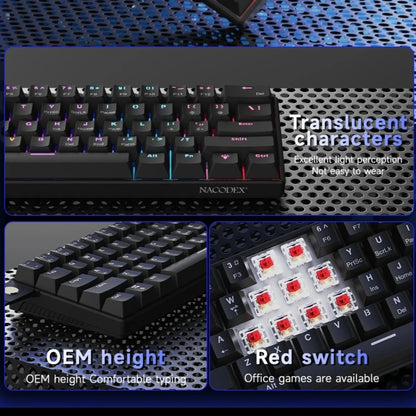 60% Mechanical Keyboard 61-Key RGB