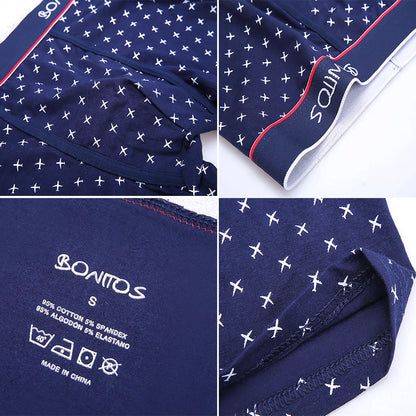 Men’s Cotton Boxer Shorts – Soft 4-Piece Underwear Set