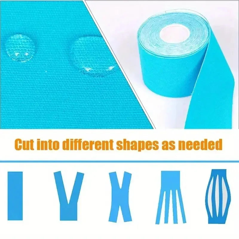 Kinesiology Tape Waterproof Athletic Sports Tape for Gym & Tennis