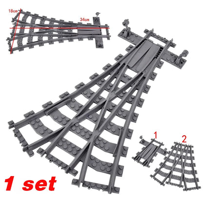 Train Building Set with Flexible Tracks – Railway Model Blocks