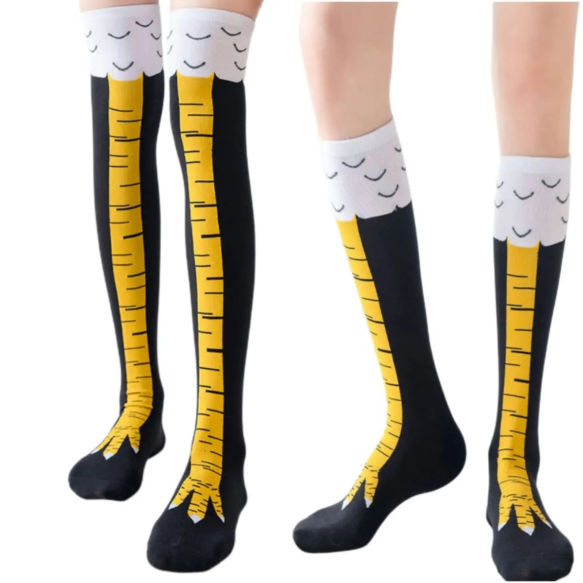 Women’s Knee High Socks – Cartoon Chicken Claw Casual Sports Socks