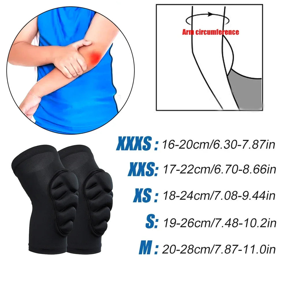 Kids Knee and Elbow Pads for Sports, Skating, Soccer & Basketball